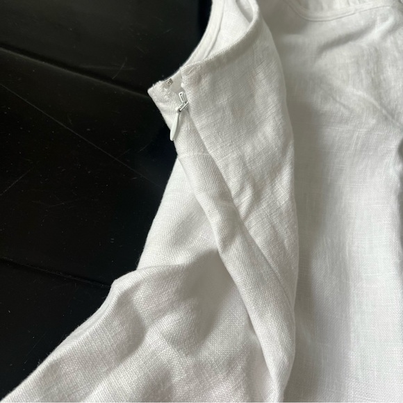 NWT Madewell Linen Embroidered Tank Mini Dress - Picture 4 of 9